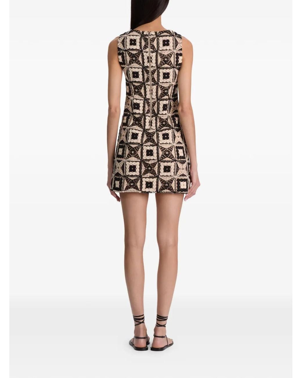 Alice + Olivia White Clyde A-Line Dress