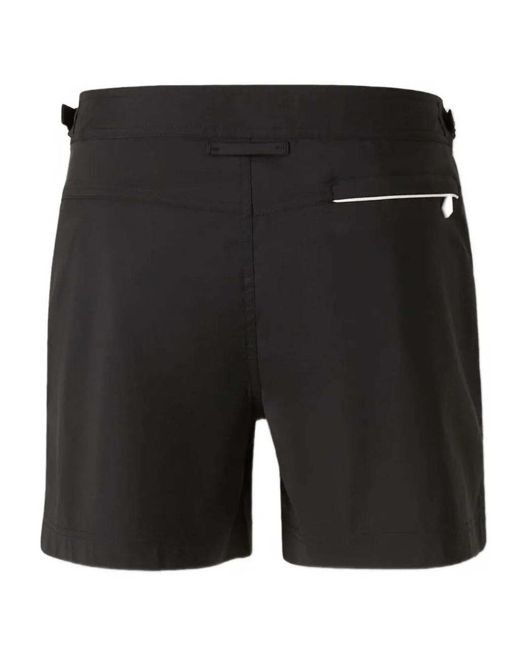 Tom Ford Black Nylon Swimsuit With Contrasting Piping And Side Straps for men