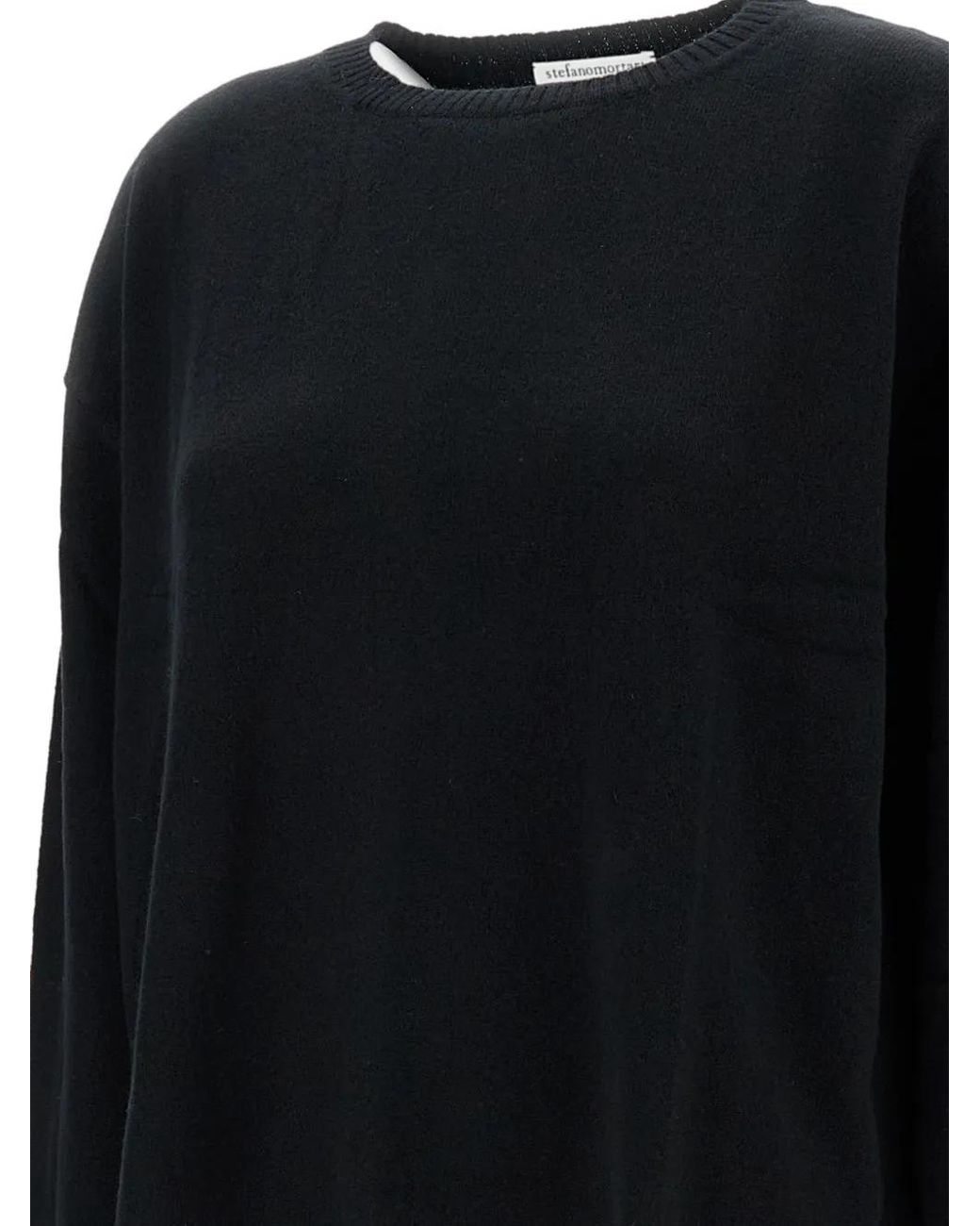 #MSM Black Round-Neck Sweater