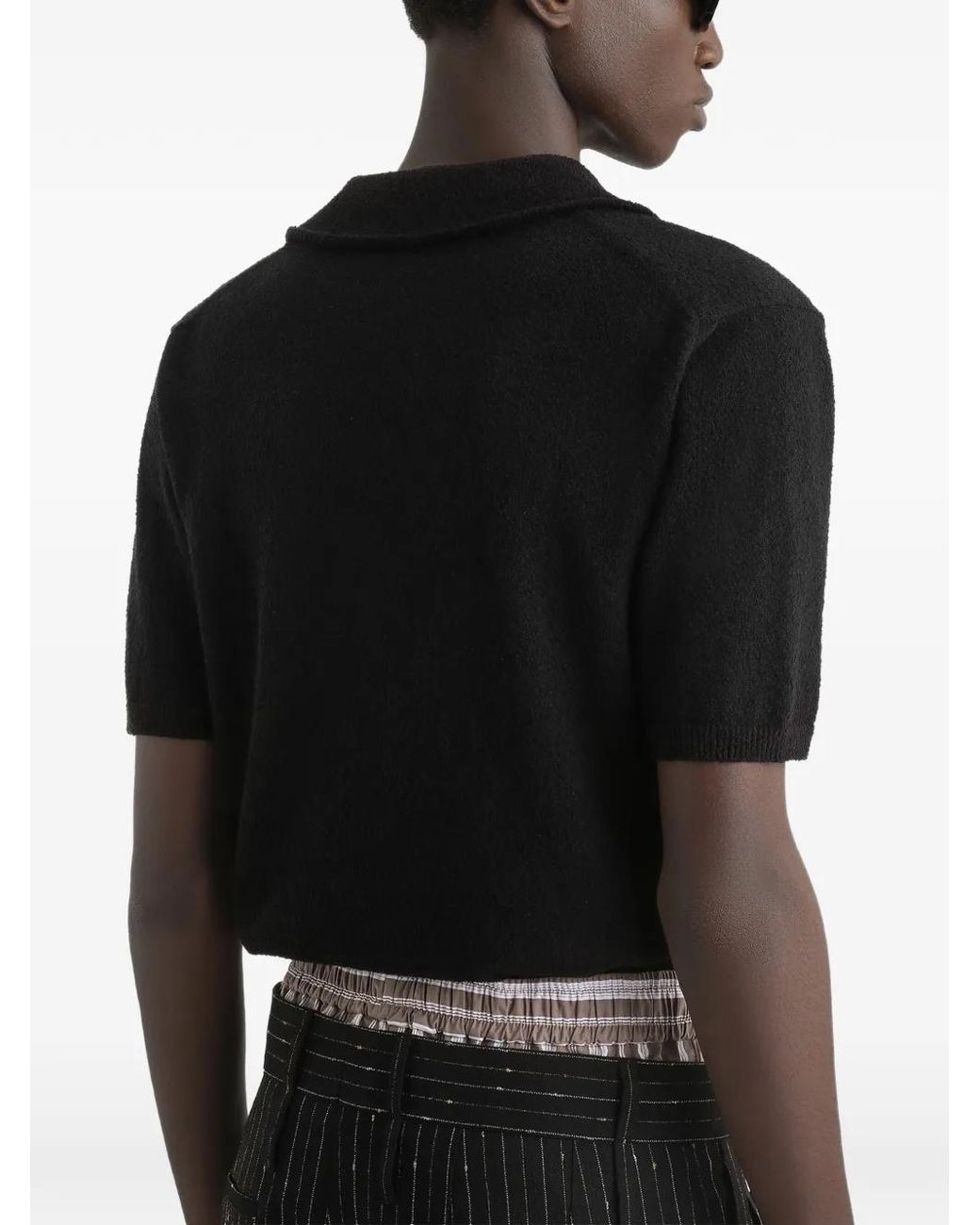 Dolce & Gabbana Black Cotton Blend Polo Shirt for men