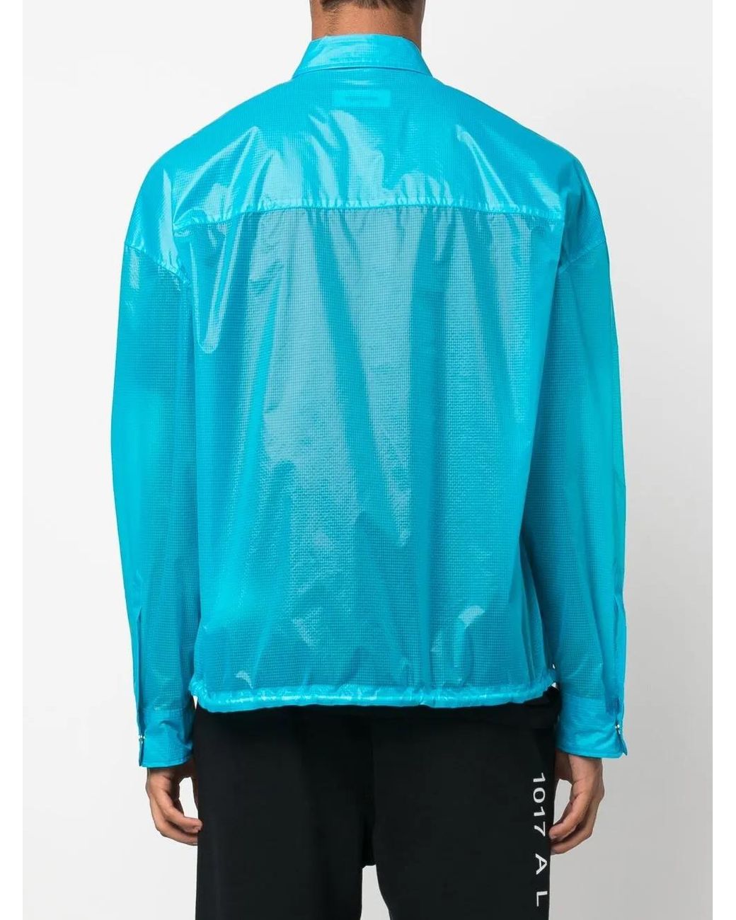 DSquared² Blue Logo-Patch Shirt Jacket for men