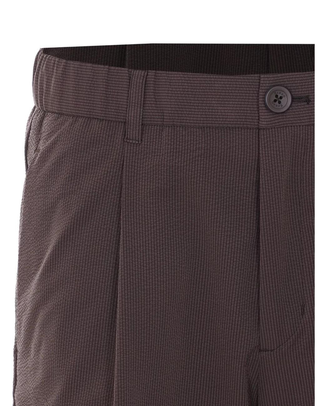 Pantalones Cortos Con Pinzas Herno de hombre de color Gray