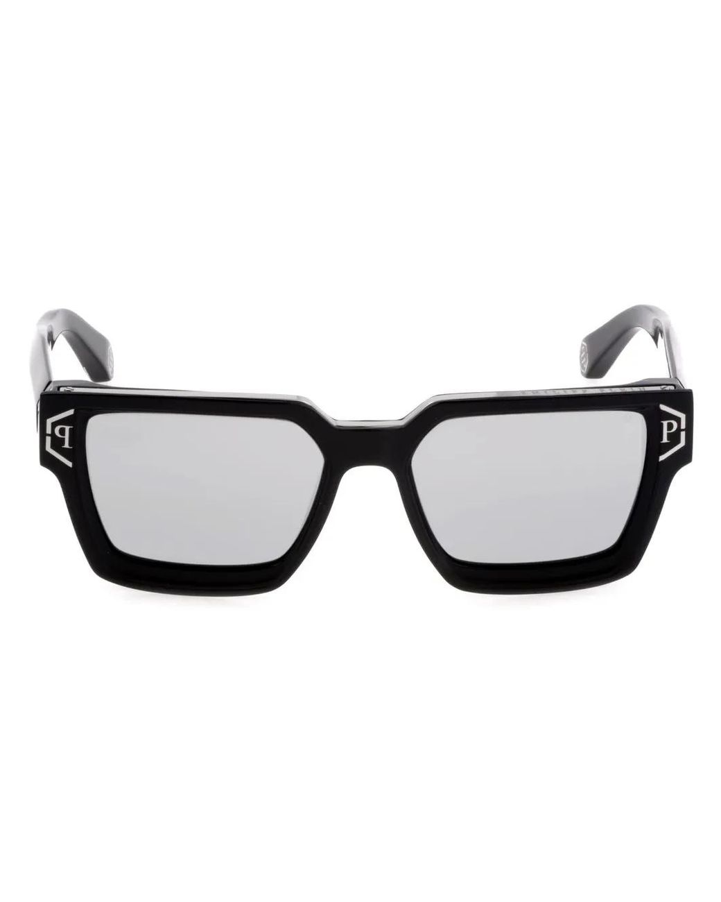 Philipp Plein Brown Plein Brave Square Frame Sunglasses for men