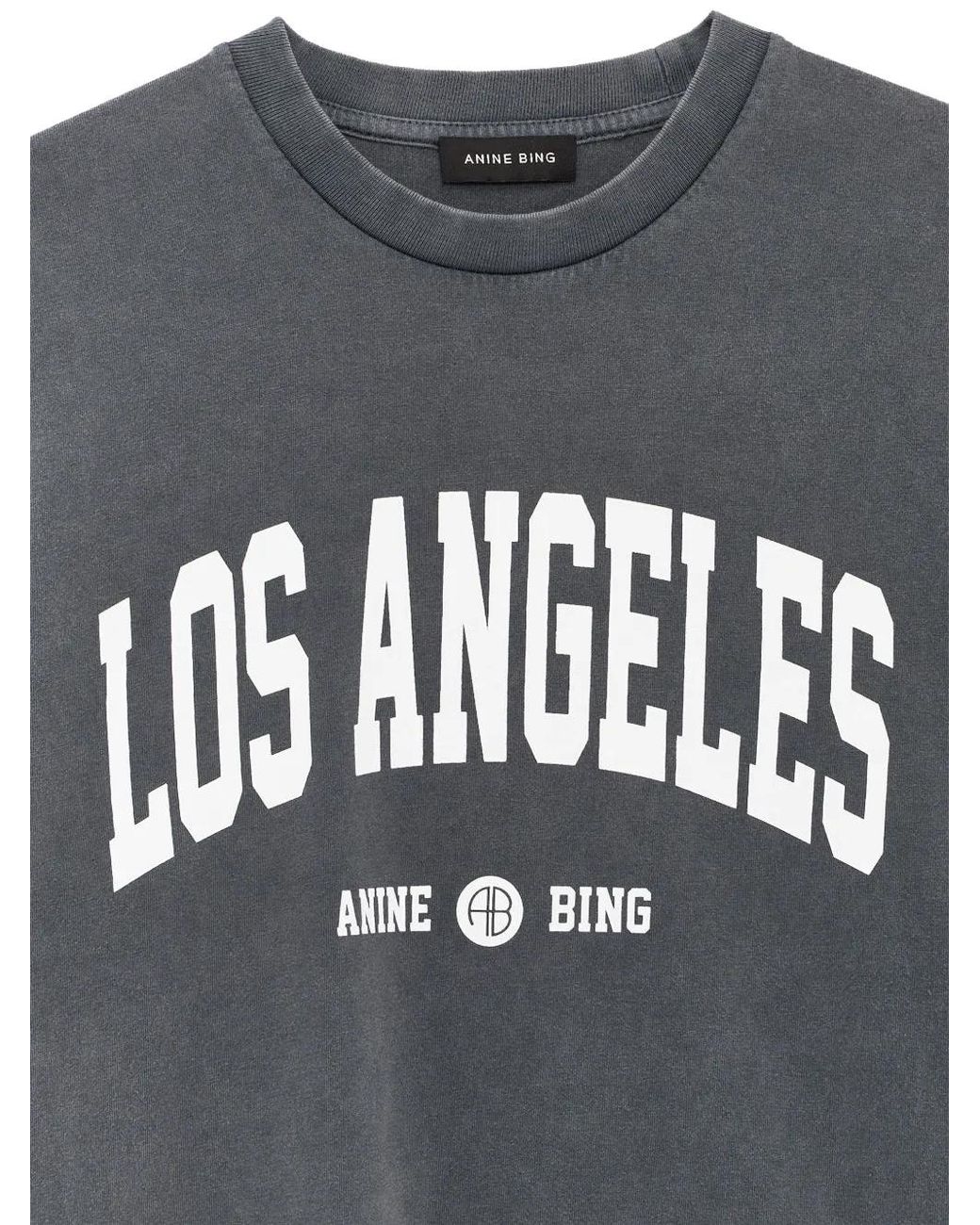 Anine Bing Gray Cade T-Shirt Los Angeles University