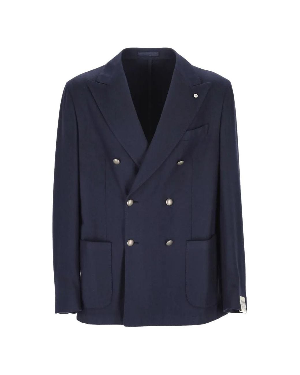 L.b.m. 1911 Blue Double-Breasted Blazer for men