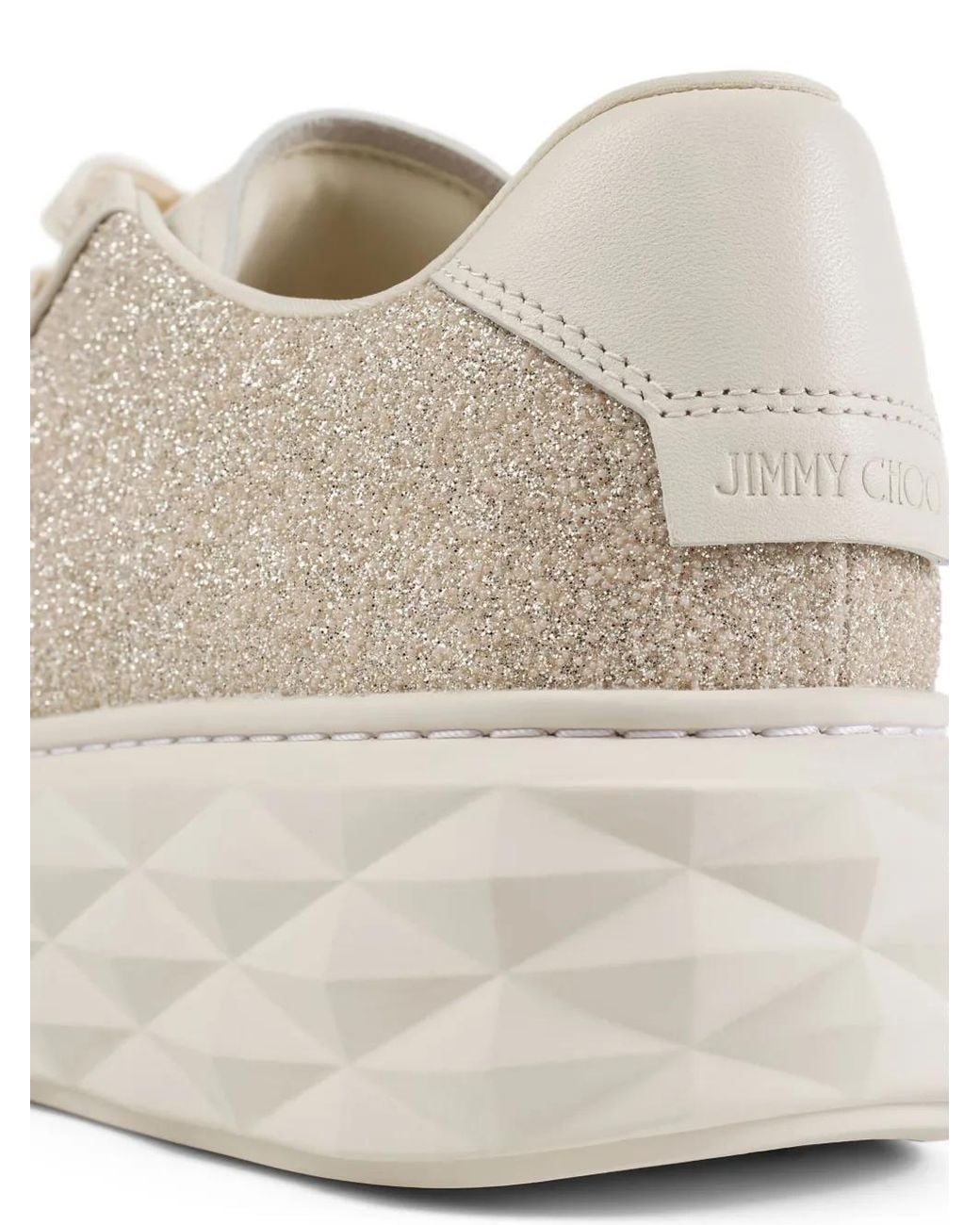 Jimmy Choo White Diamond Light Maxi F Platform Sneakers