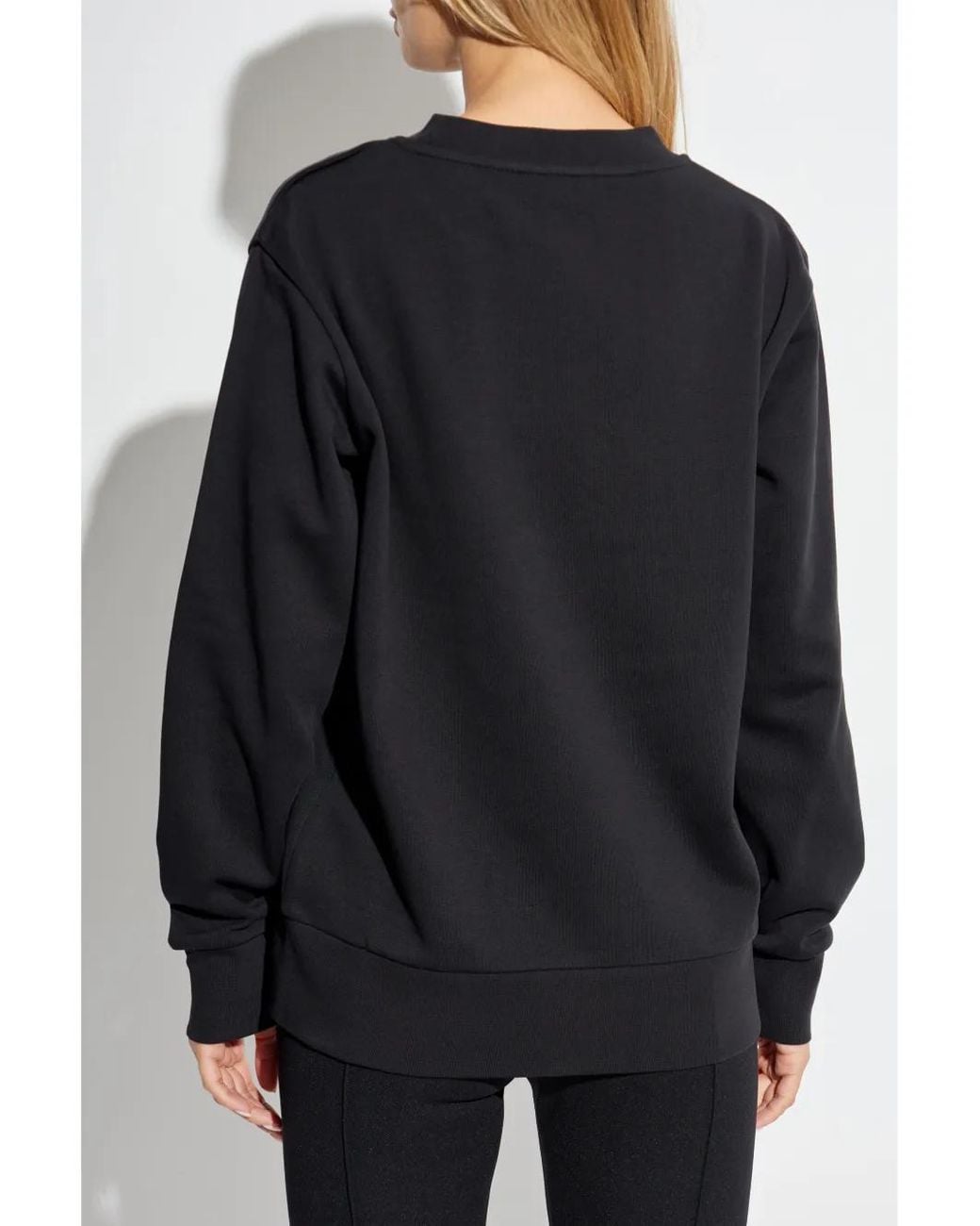 Moncler Black Oversize Sweatshirt Maglia