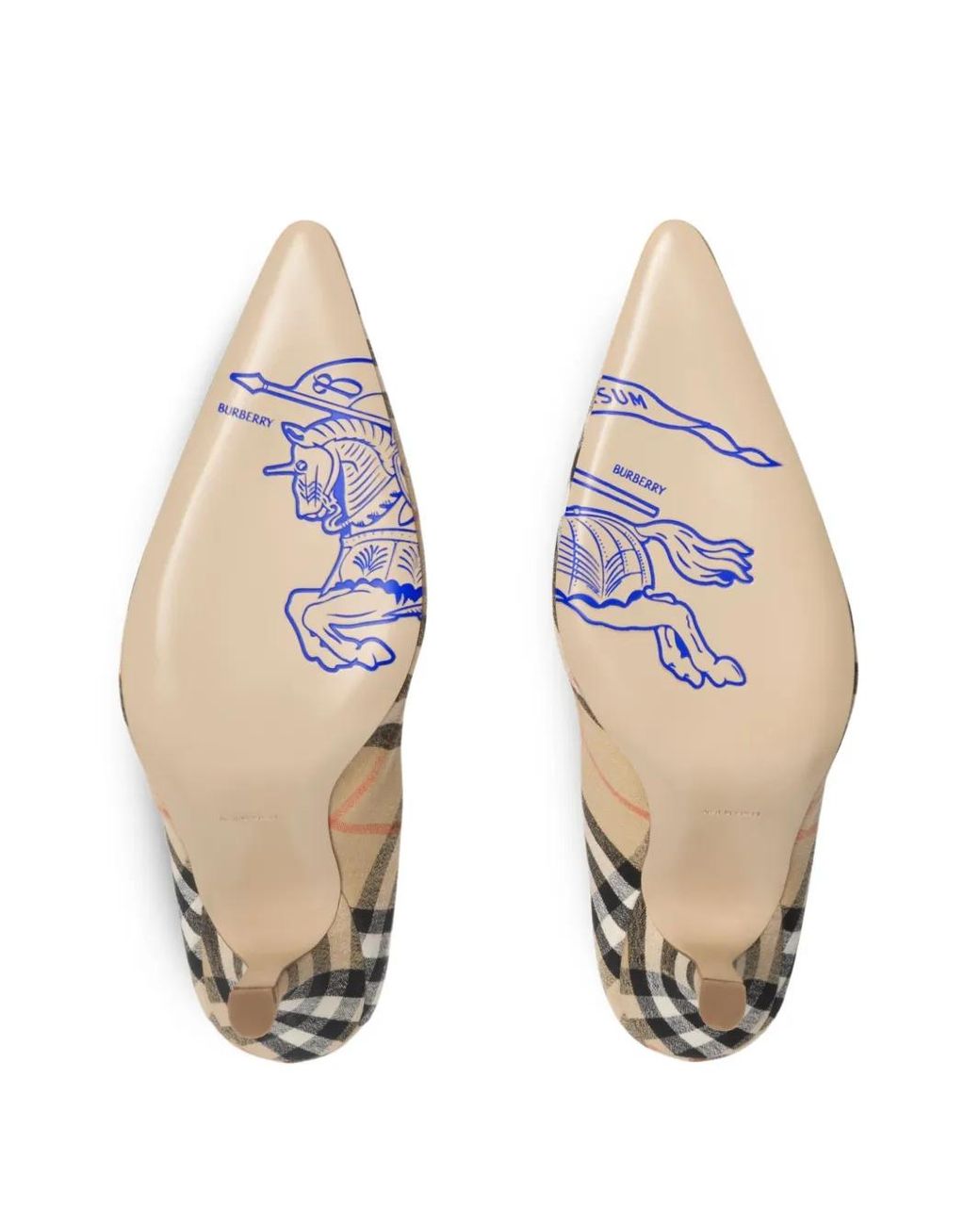 Burberry Metallic Check Dame Pumps