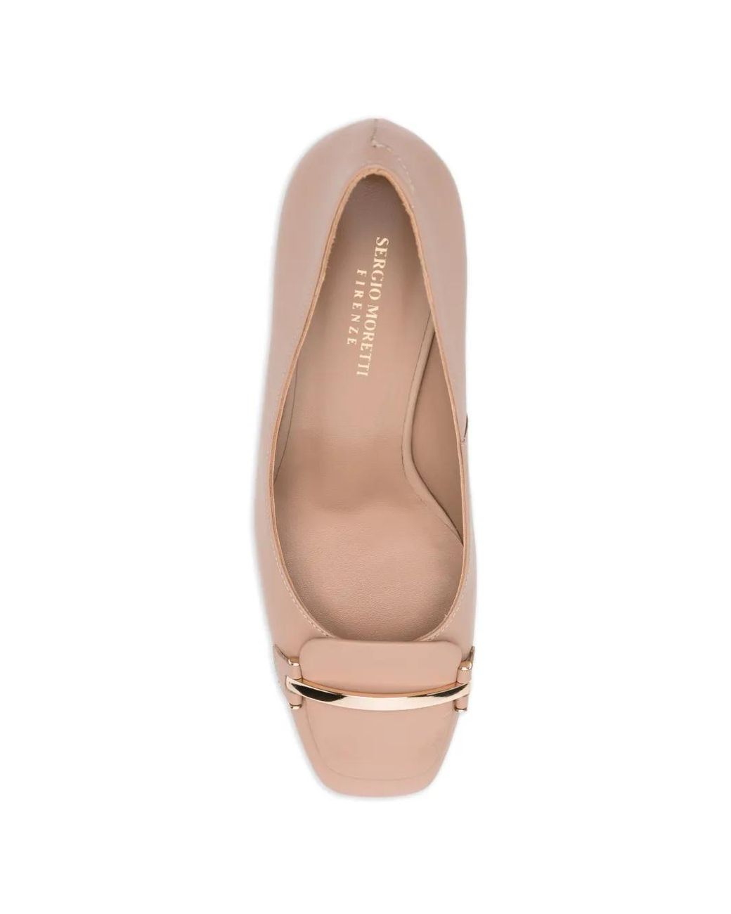 SERGIO MORETTI FIRENZE Pink Square-Toe Pumps