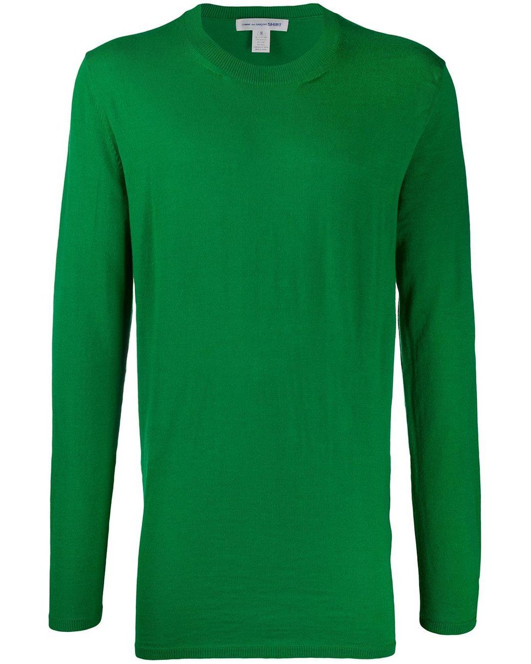 Comme des Garçons Wool Long Sweatshirt in Green for Men - Lyst