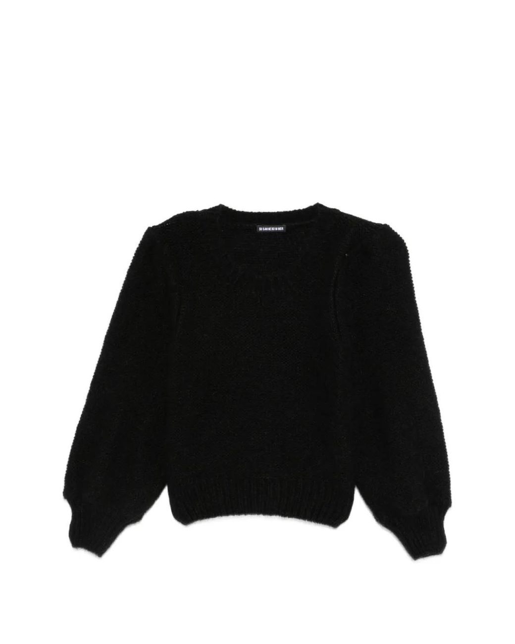 Susanne Bommer Black Puff-Sleeve Sweater