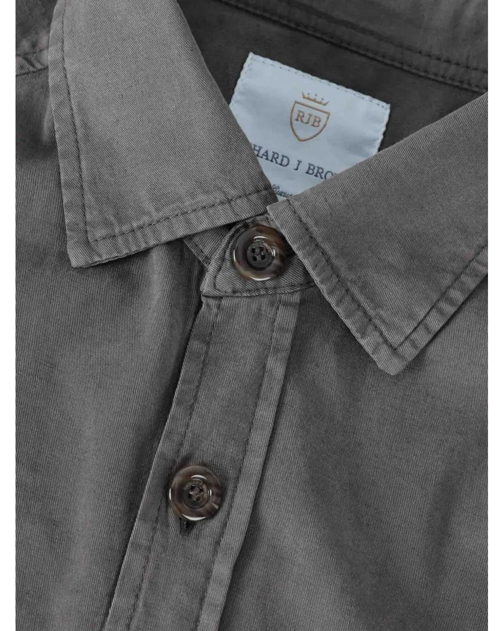 richard j. brown Gray Gary Buttoned Pocket Jacket for men