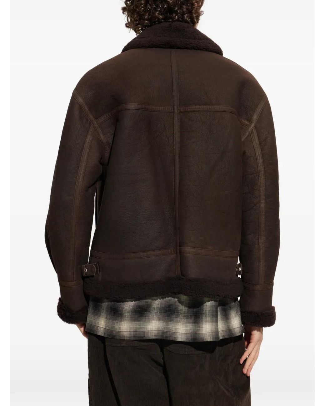 Arma Brown Sano Shearling Jacket for men