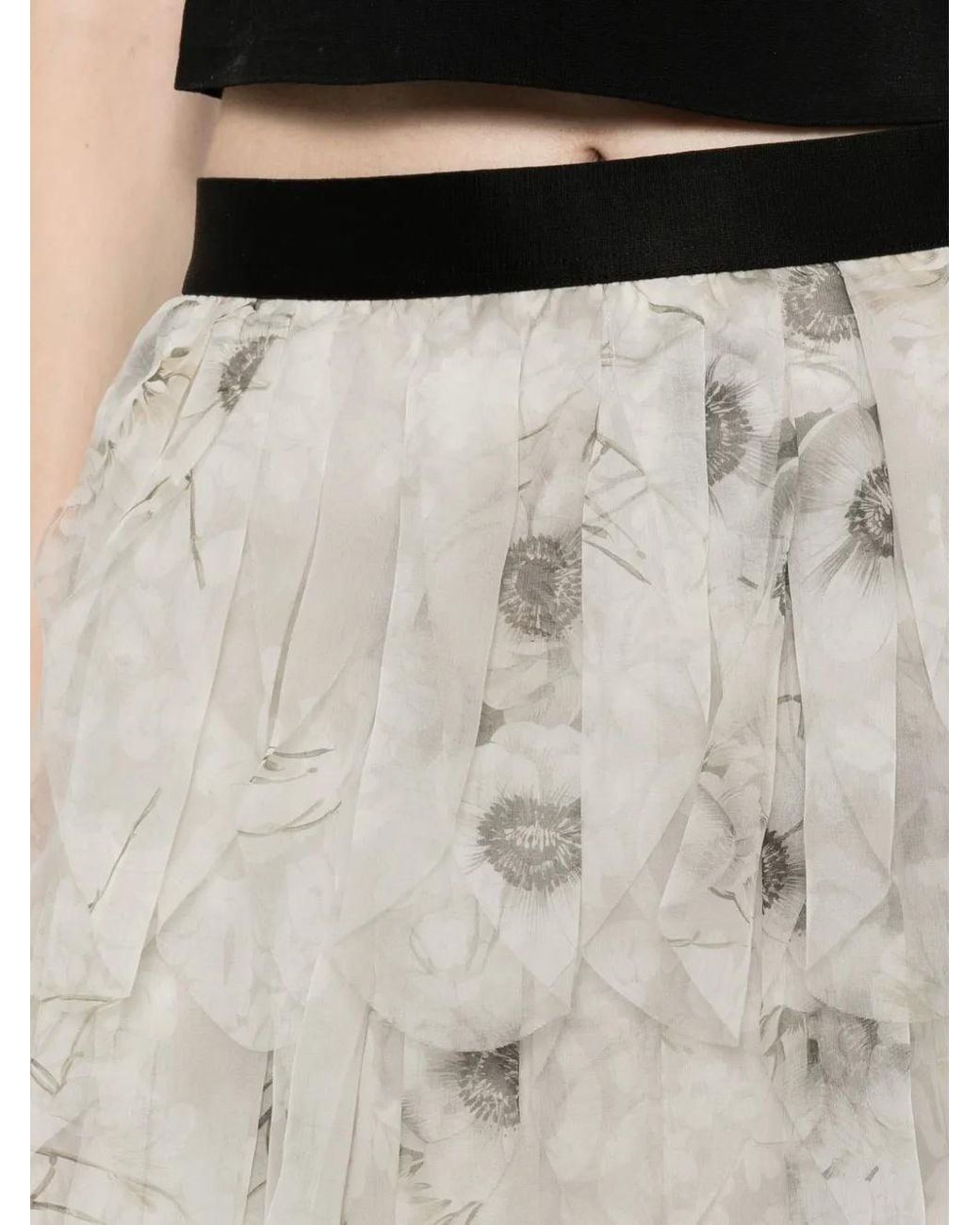 Max Mara Mini-Rok Met Ruches in het White