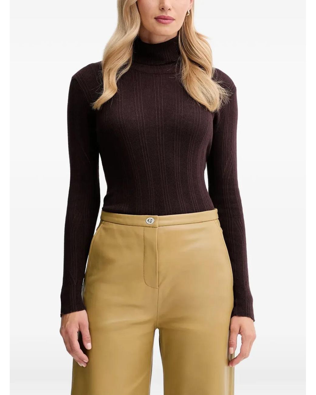 Sessun Black Roll-Neck Sweater