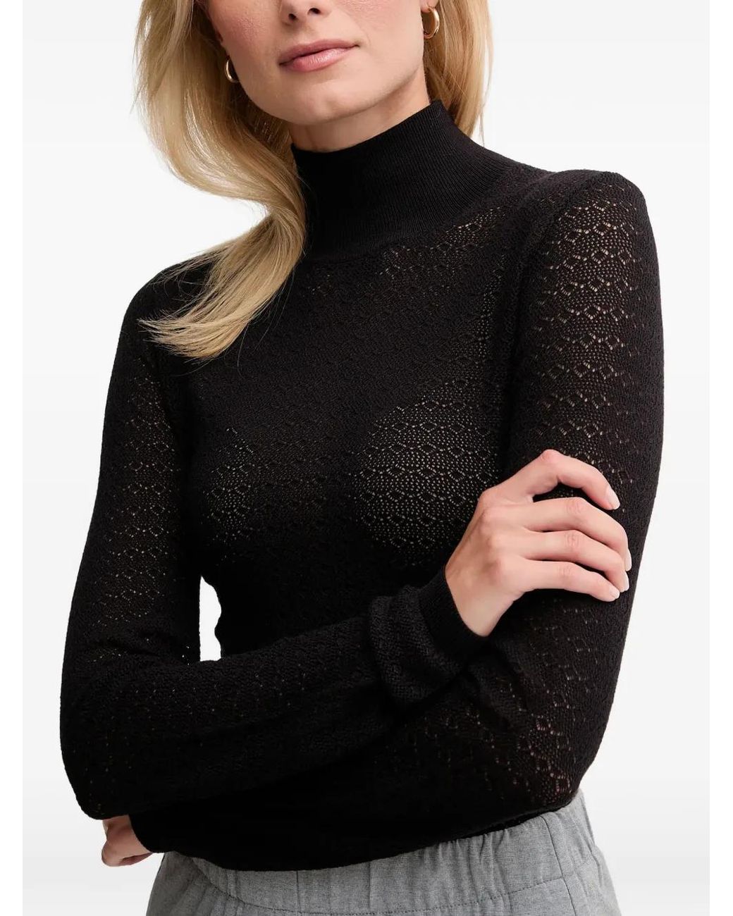 Joop! Black Kanni Turtleneck Long-Sleeve Sweater