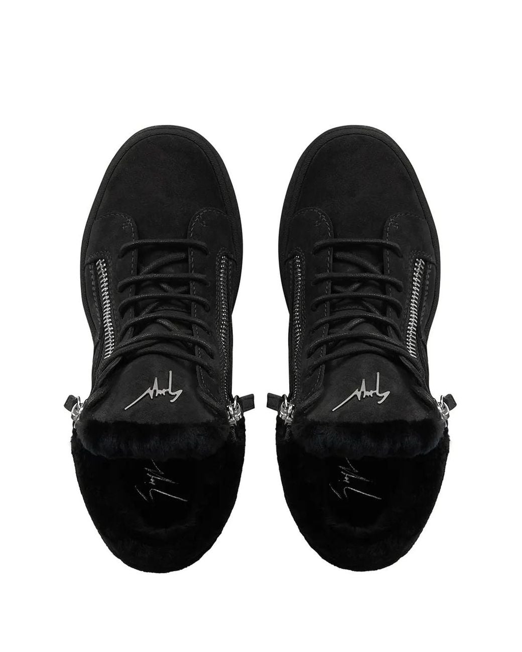 Giuseppe Zanotti Black Kriss Winter Sneakers