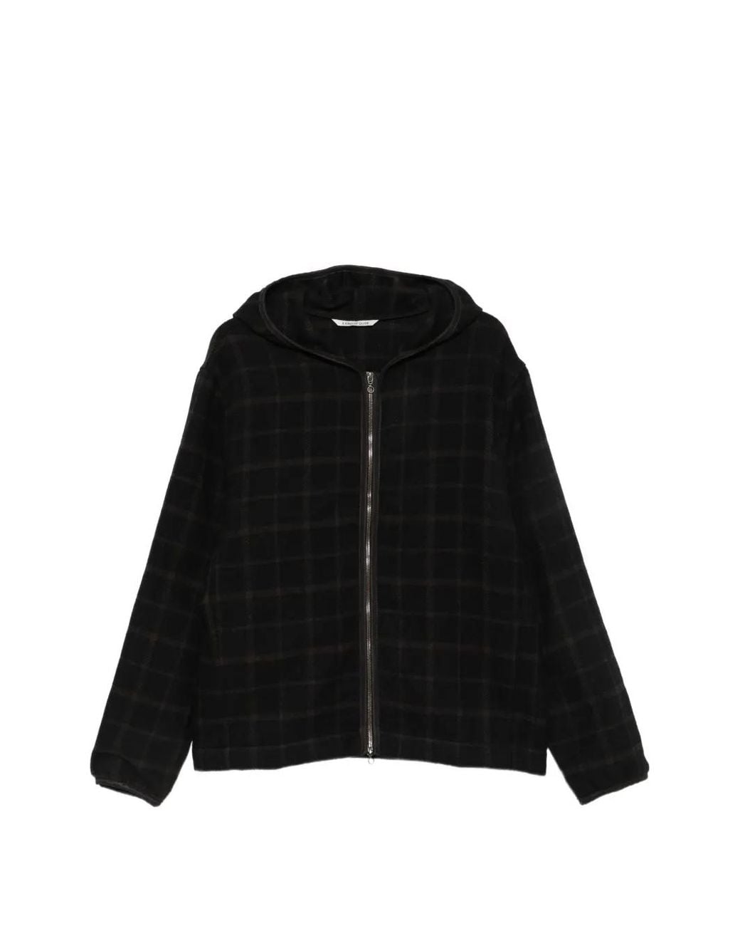 A Kind Of Guise Black Erro Check-Pattern Hoodie for men