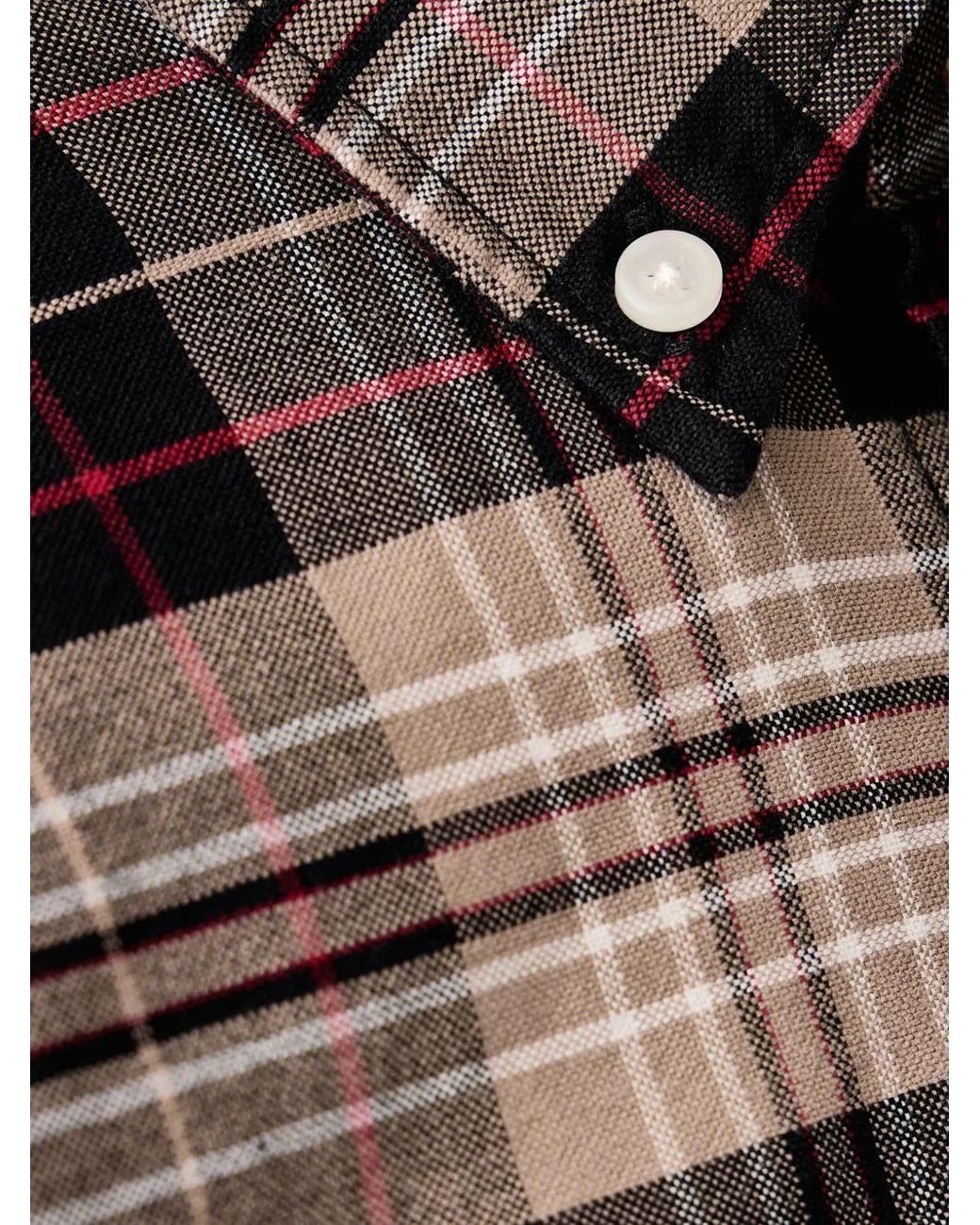 Barbour Black Annan Authentic-Fit Long-Sleeved Shirt for men
