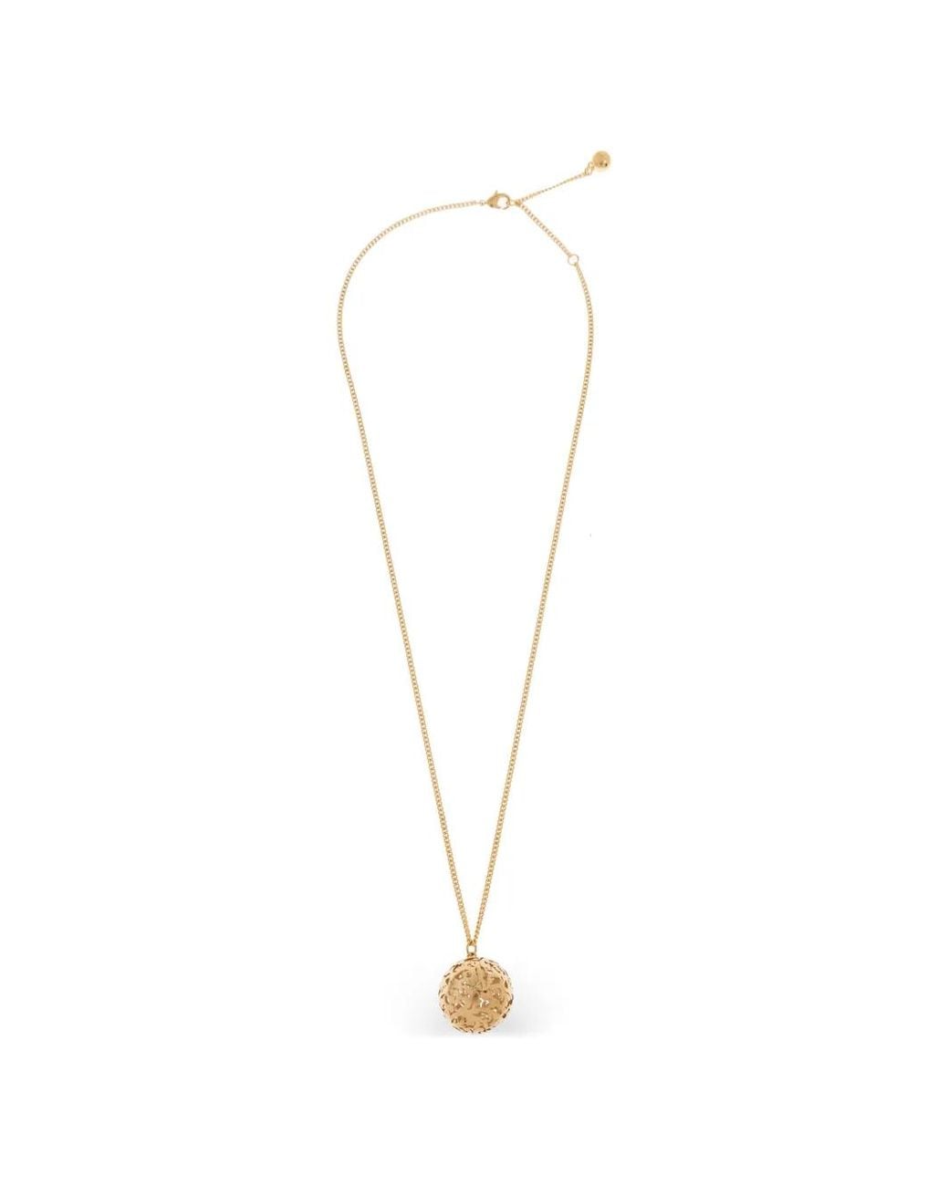 Jimmy Choo White Sphere-Pendant Necklace