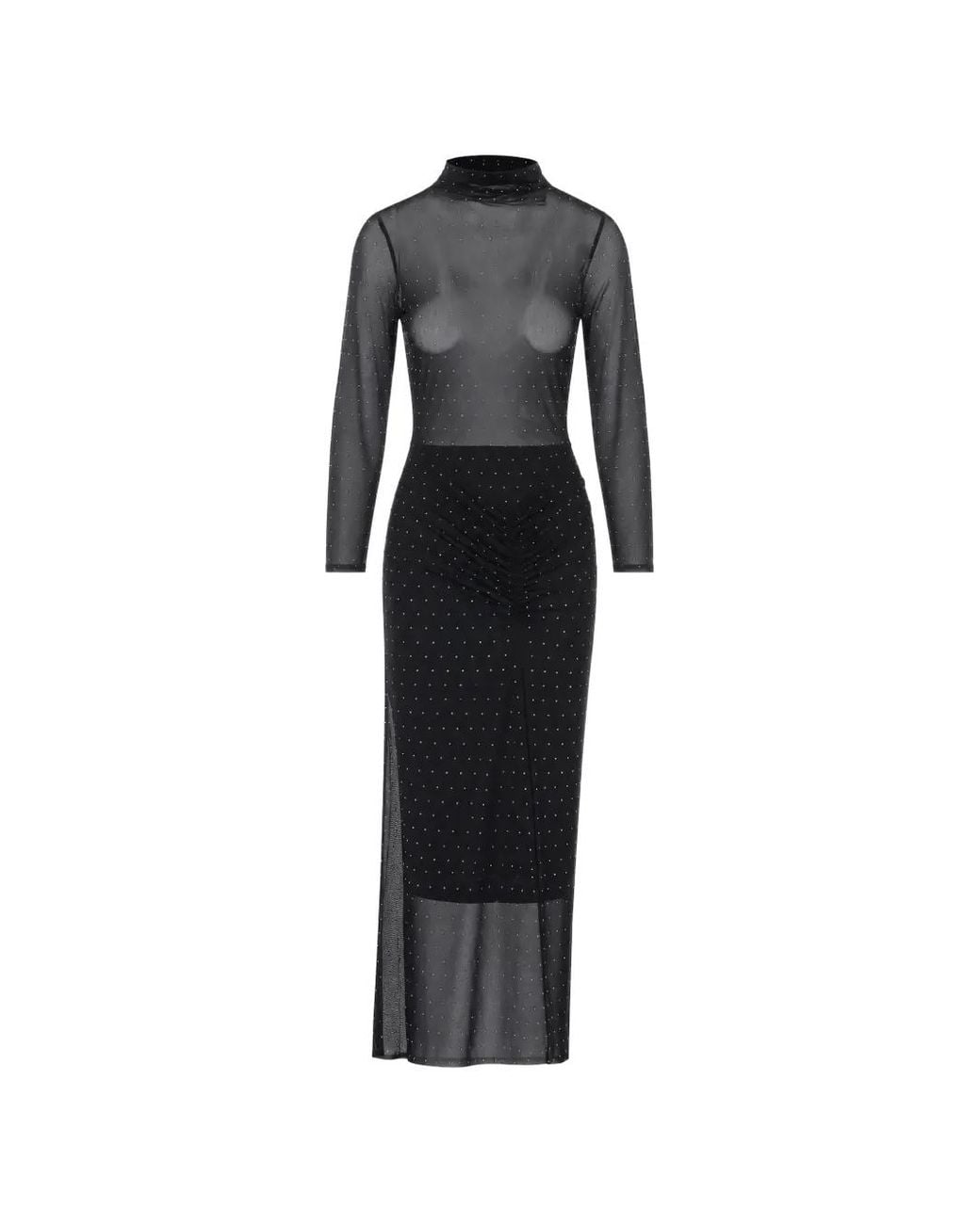 Liu Jo Black Polyester Elastane Dress