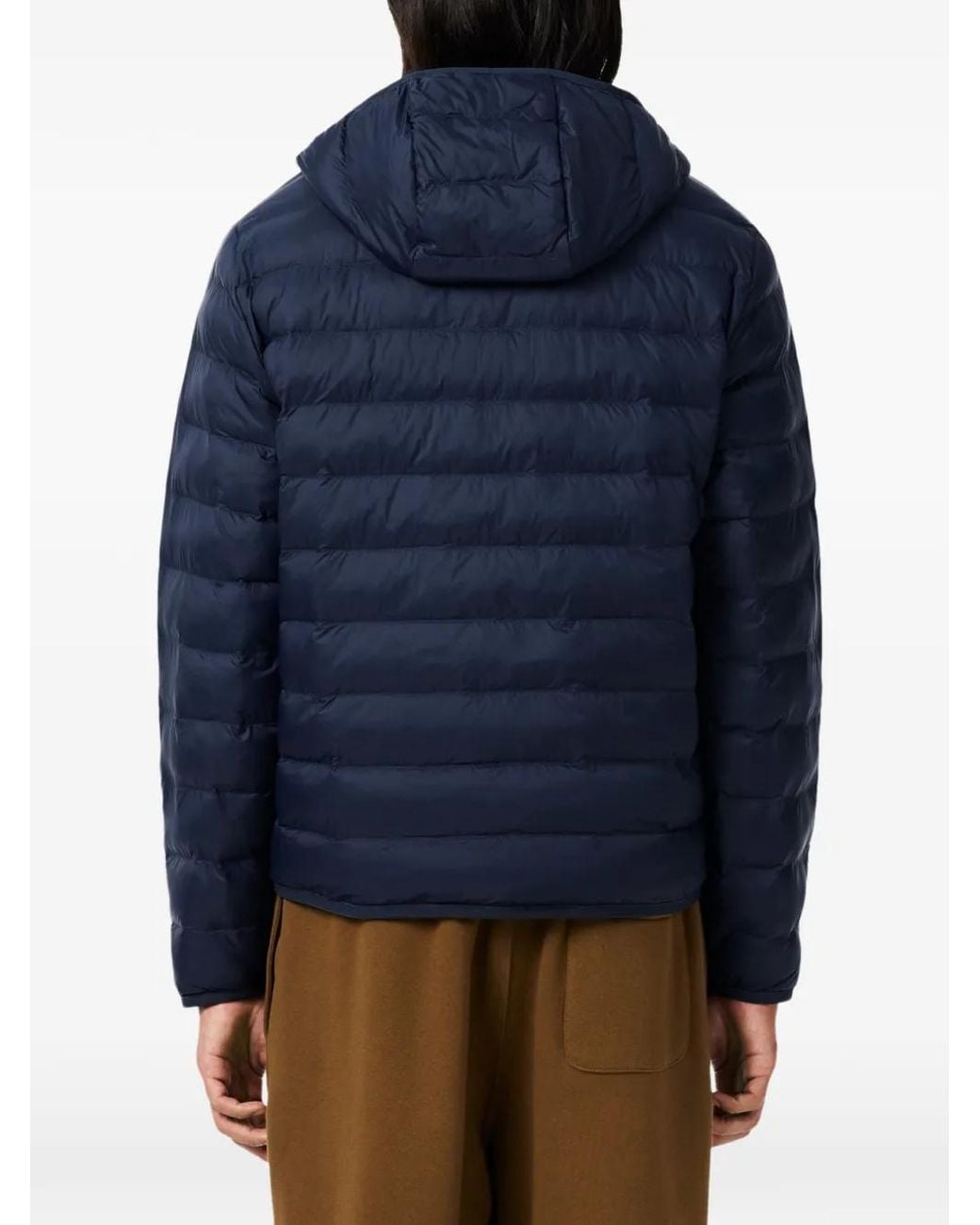 Lacoste Blue Water-Repellent Down Windbreaker for men