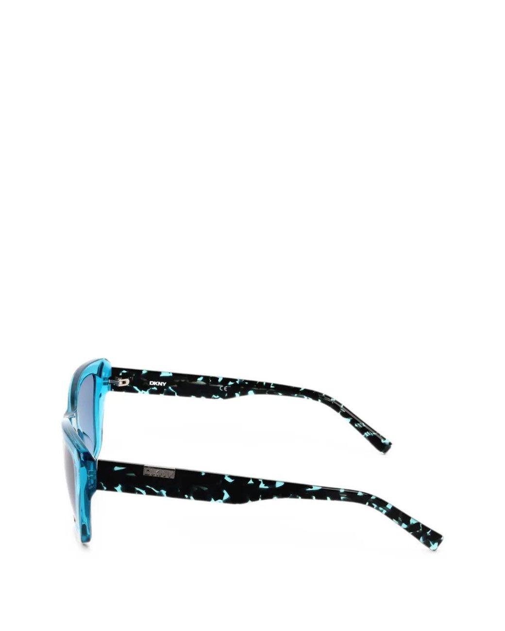 DKNY Blue Geometric-Frame Sunglasses