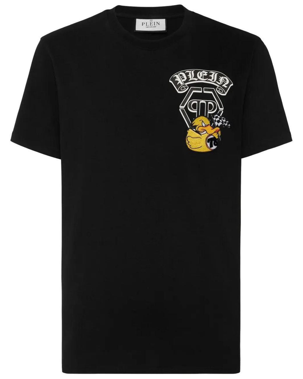 Philipp Plein Black Gothic Duck T-Shirt for men