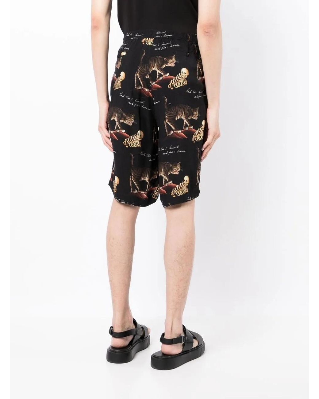 Bermudas Con Estampado Dreamt Endless Joy de hombre de color Black