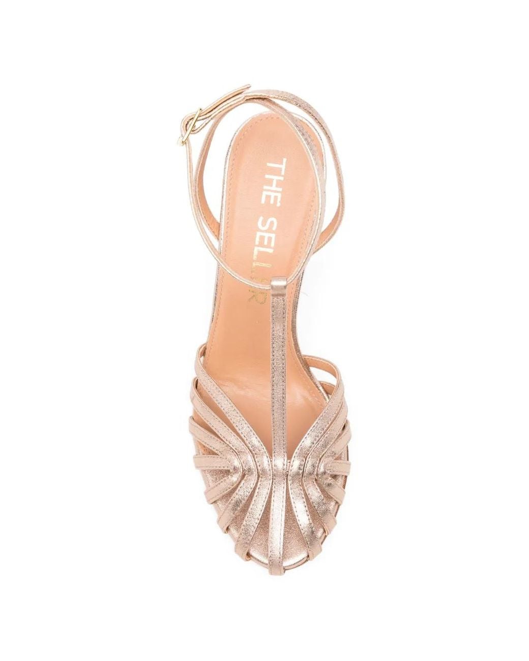 The Seller Pink T-Bar Sandals