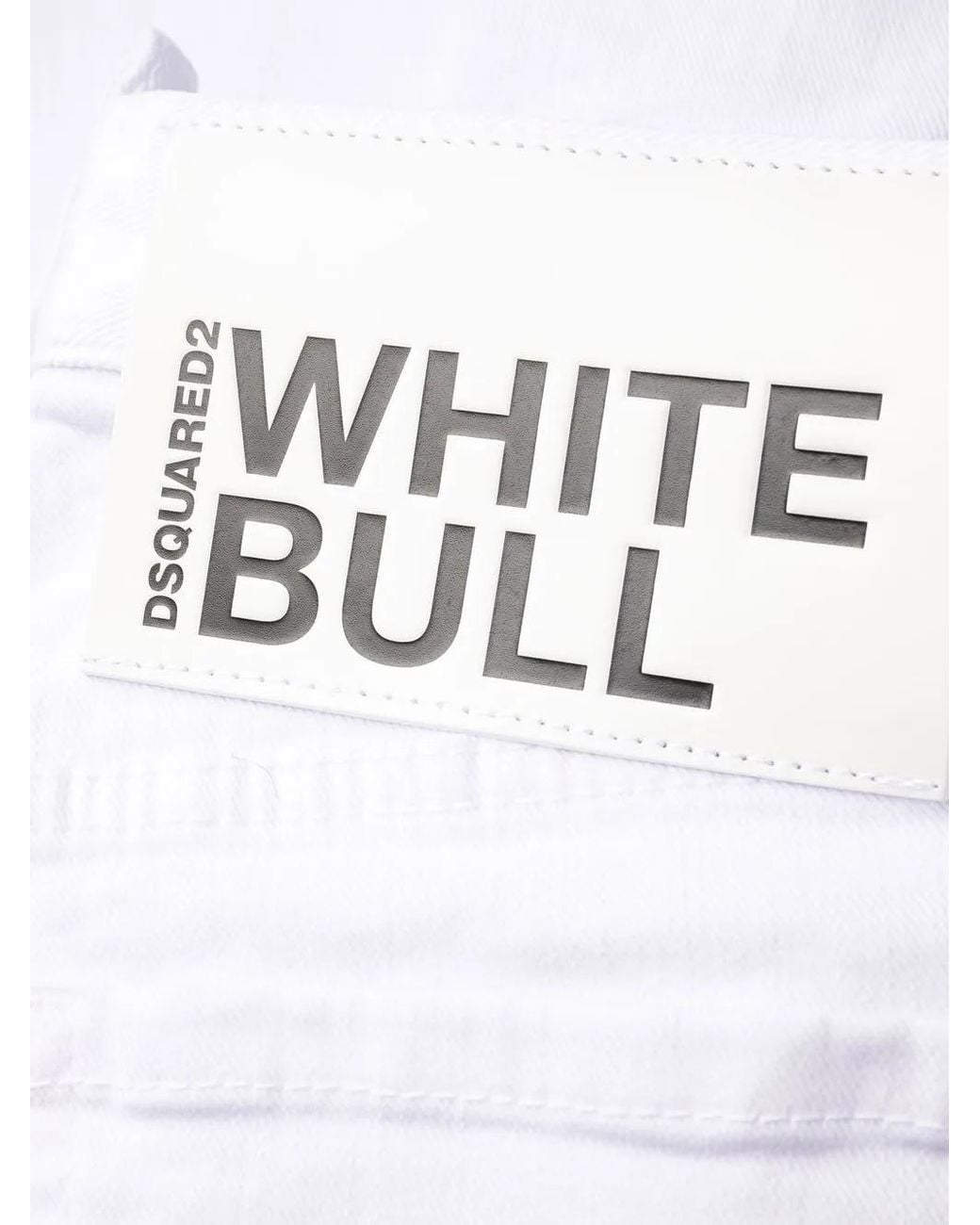 DSquared² White Bootcut Cropped Trousers