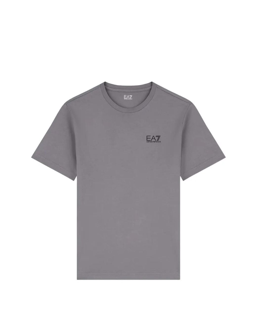EA7 Gray Logo-Print T-Shirt for men