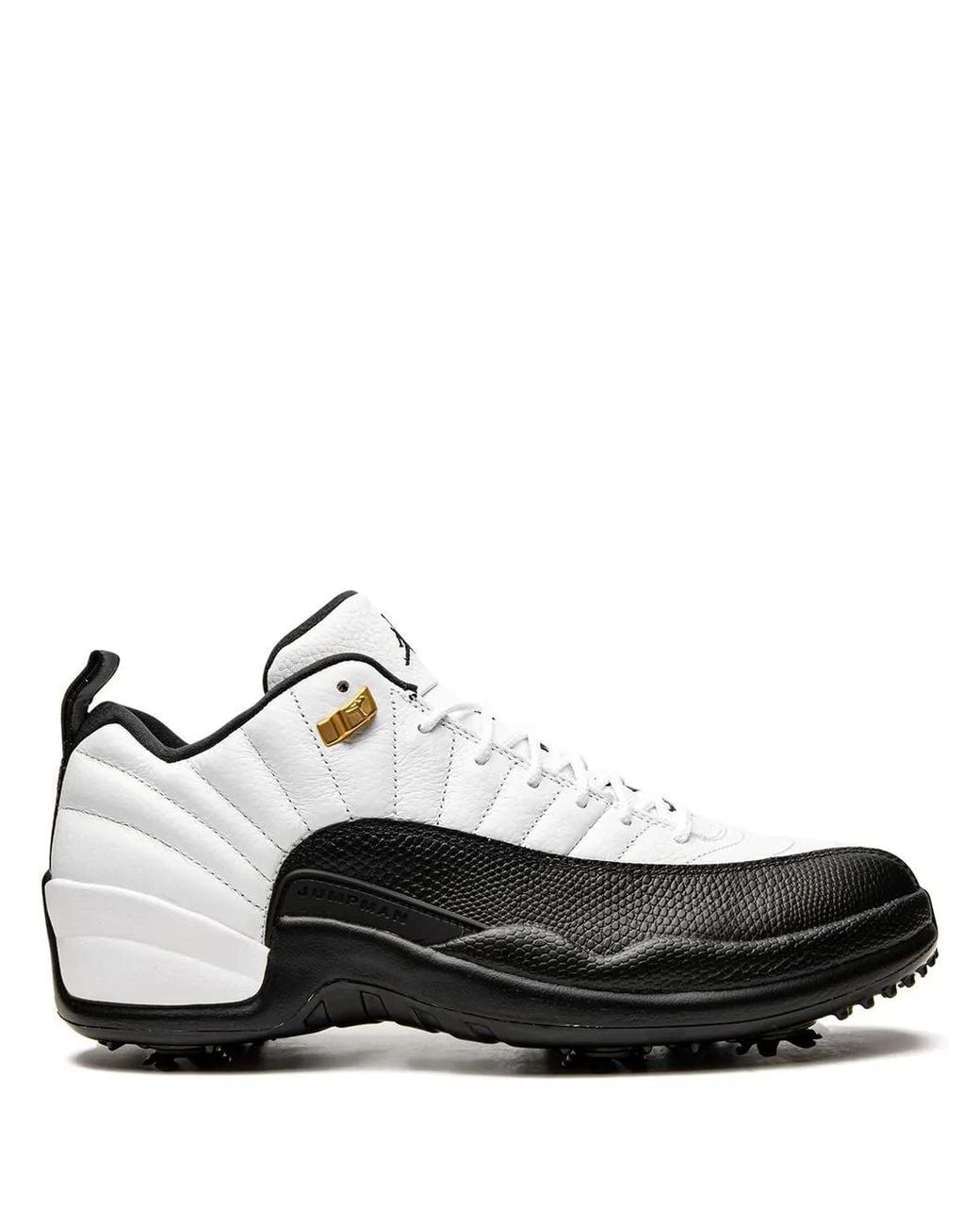 Nike White 12 Retro Low Golf "Taxi" Sneakers