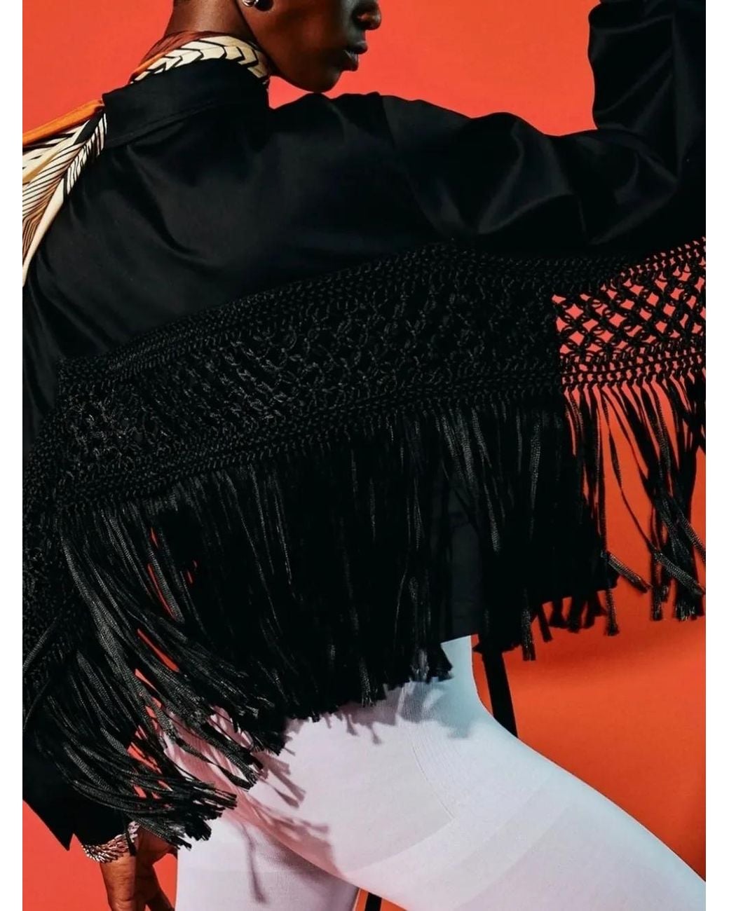 Eldorado Black Saharian Macramé Fringed Jacket