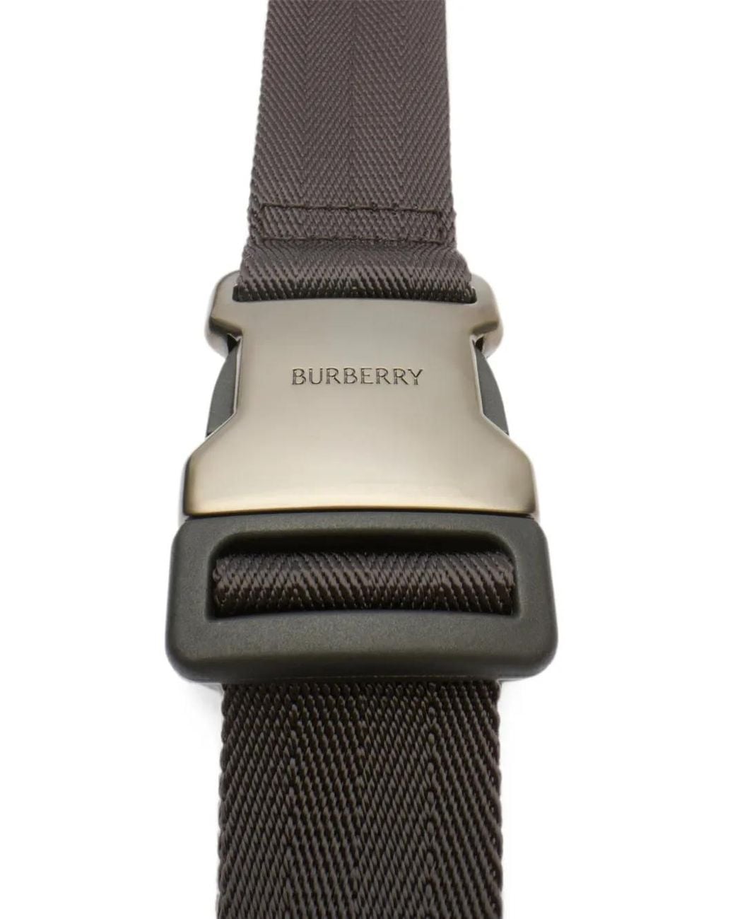 Burberry Gray City Check Belt Bag for men