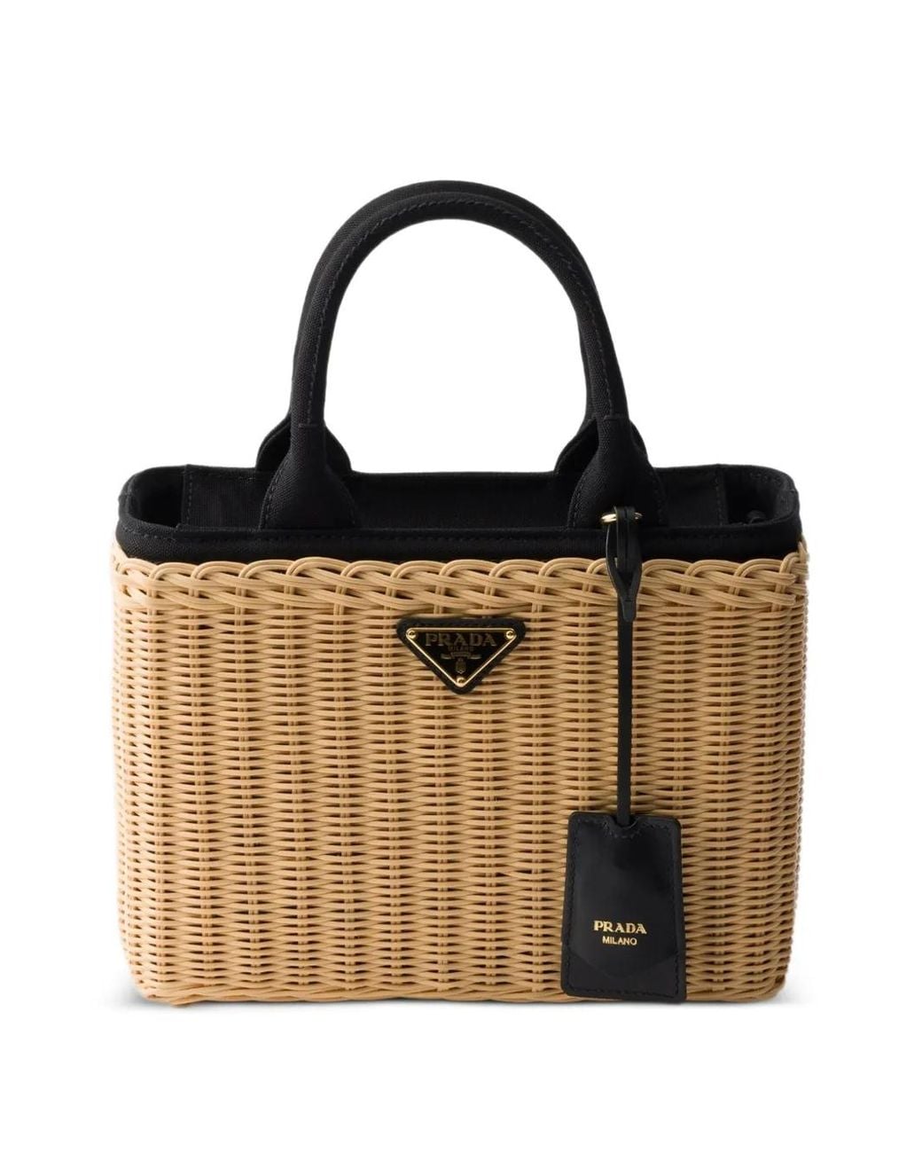 Borsa Tote Media di Prada in Black