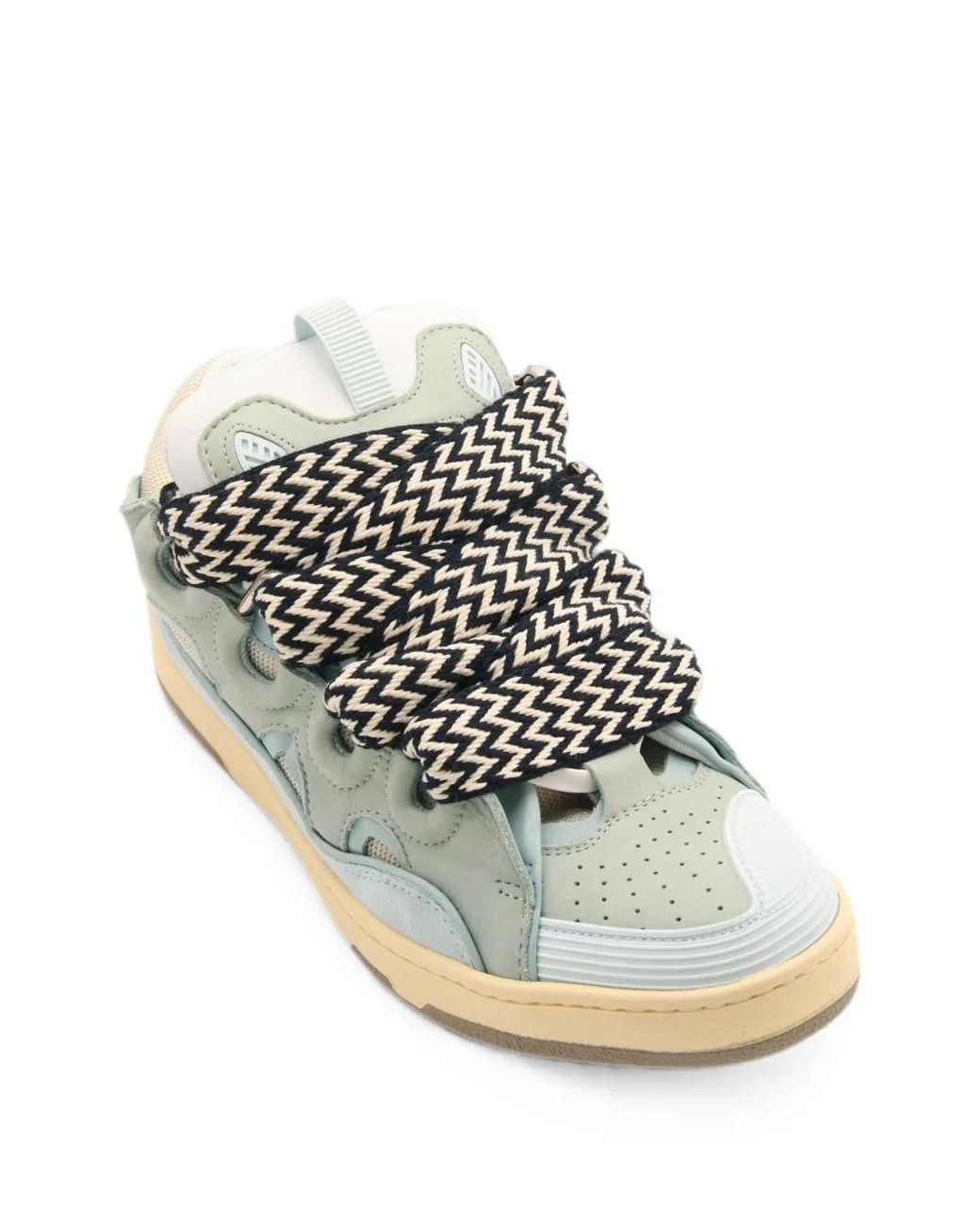 Lanvin White Curb Sneakers
