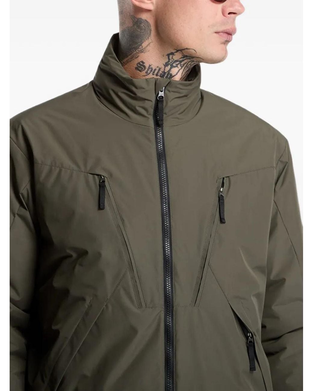 POUTNIK BY TILAK Gray Continental Military Jacket for men