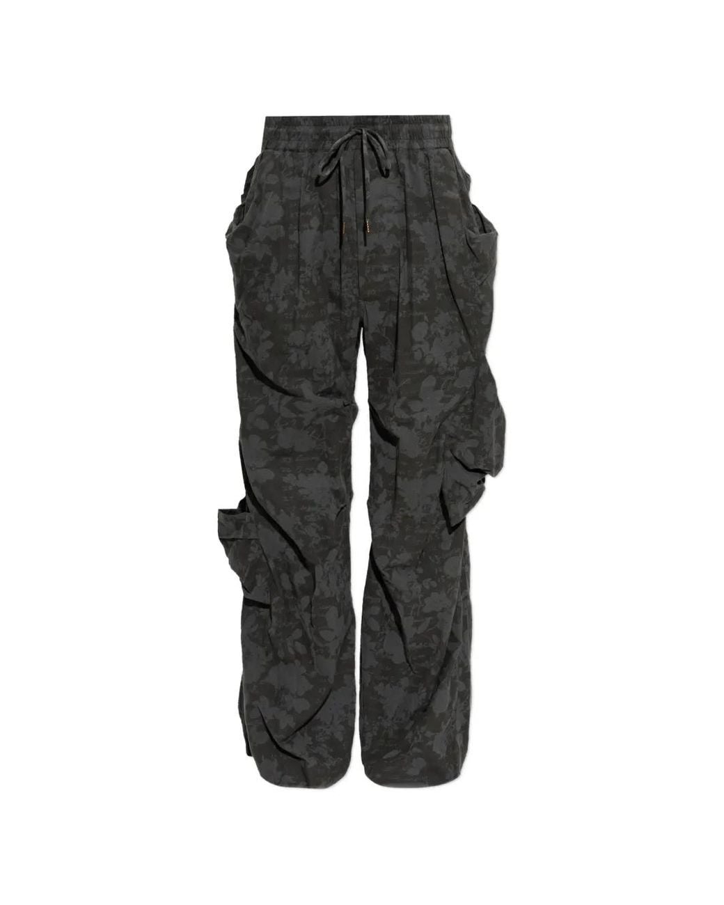 Vivienne Westwood Black Builder Floral-Print Trousers for men