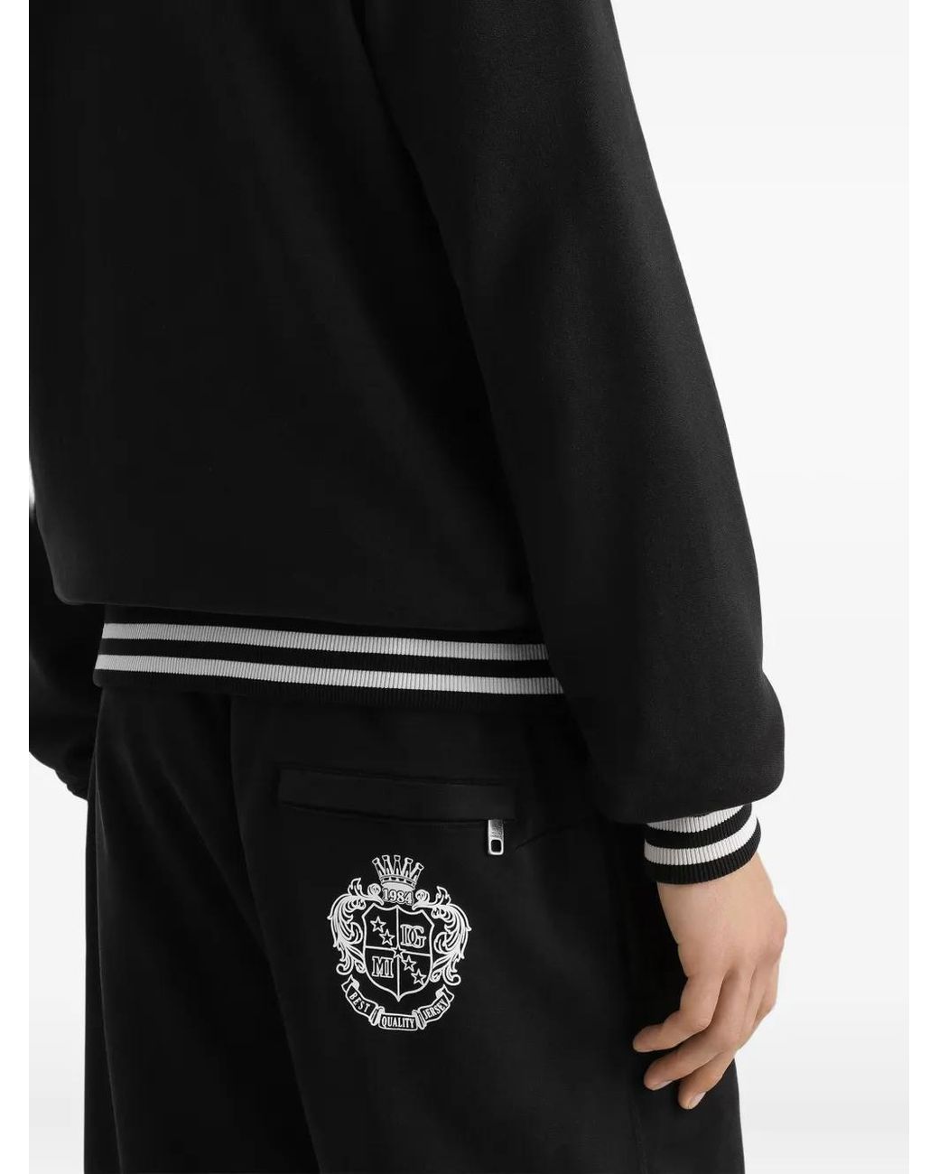 Dolce & Gabbana Black Classic Hooded Sweatshirt for men