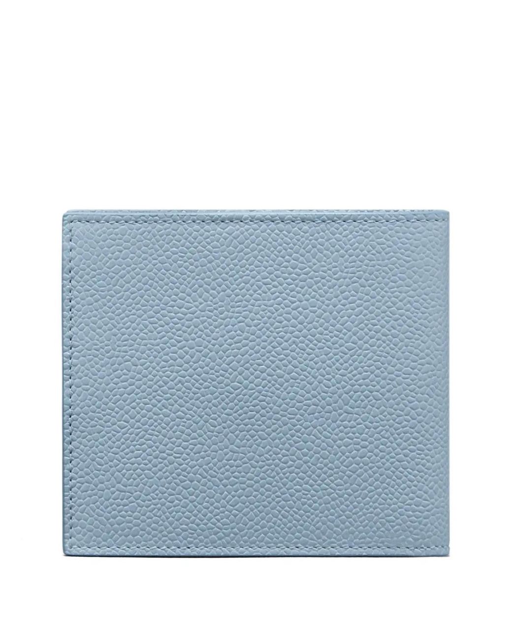 Thom Browne Blue Pebble Grain Bifold Wallet for men