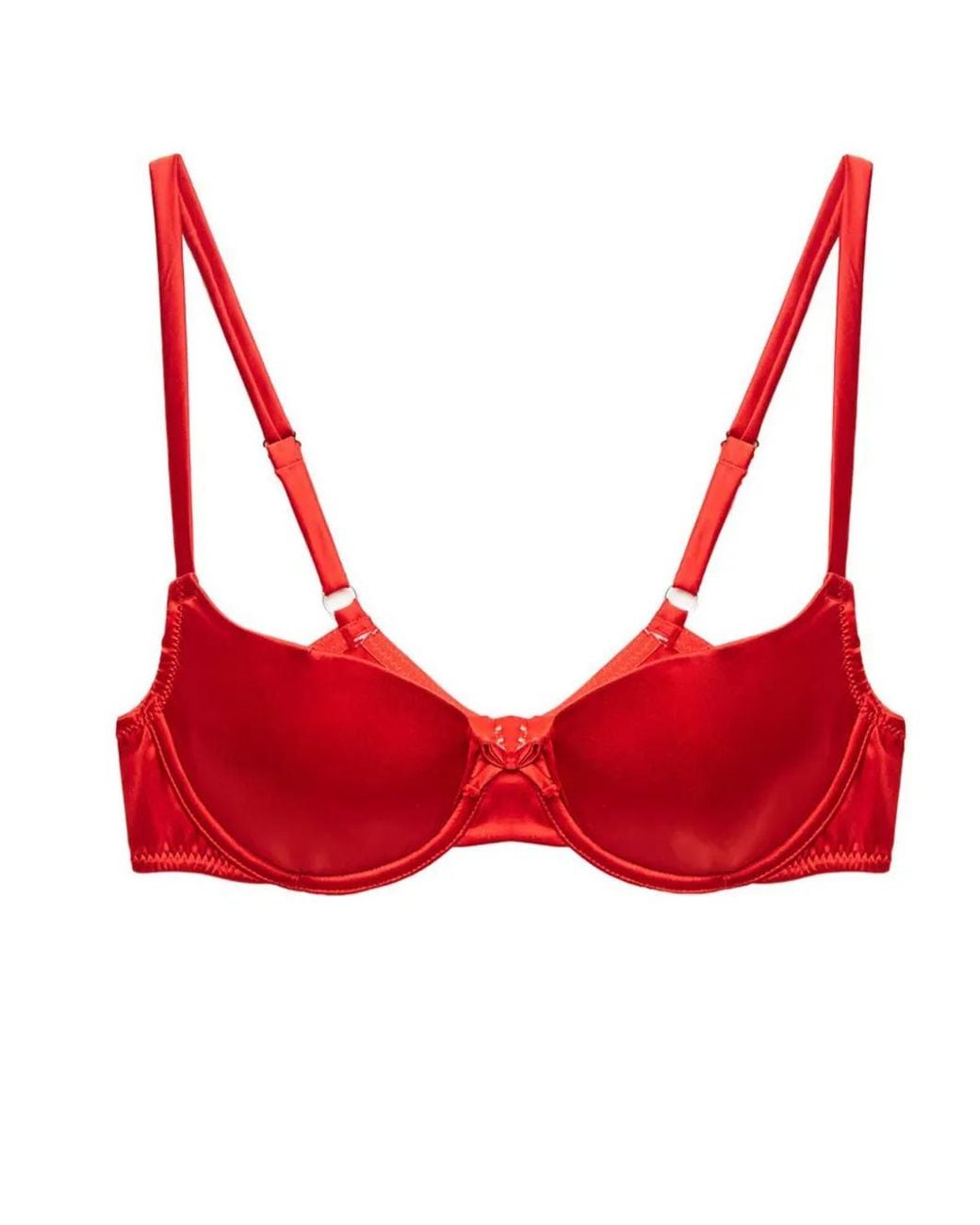 Fleur du Mal Red Luxe Seamless Balconette Bra