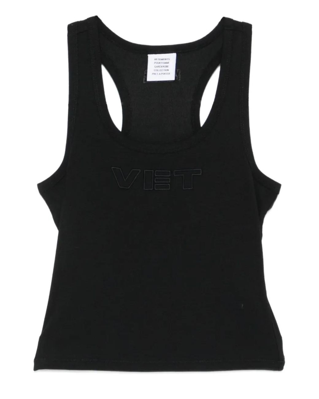 Vetements Black Vet Tanktop