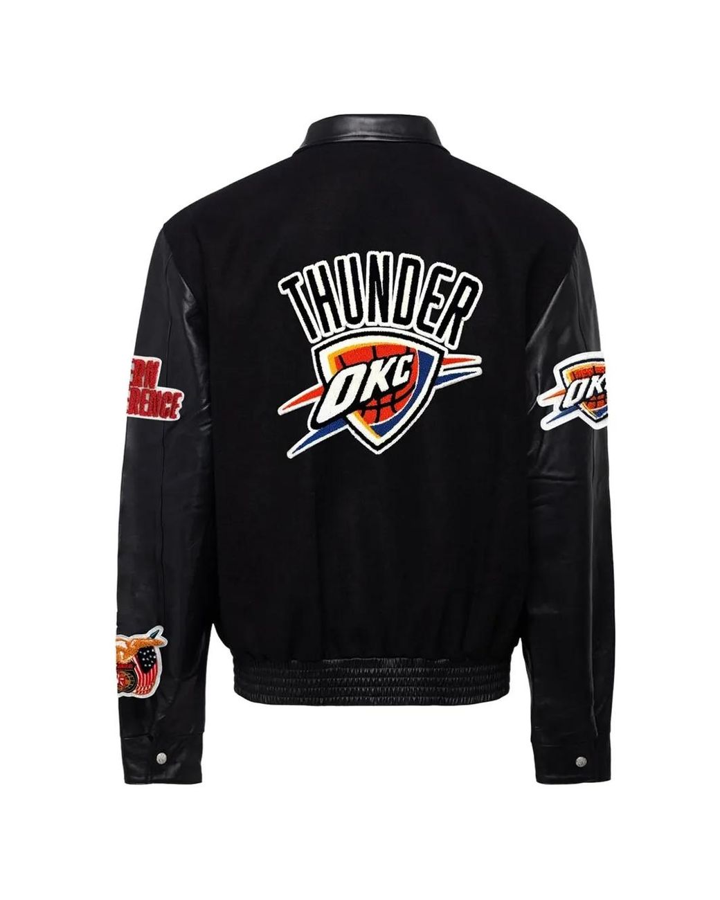 Jeff Hamilton Black Logo-Patch Bomber Jacket for men