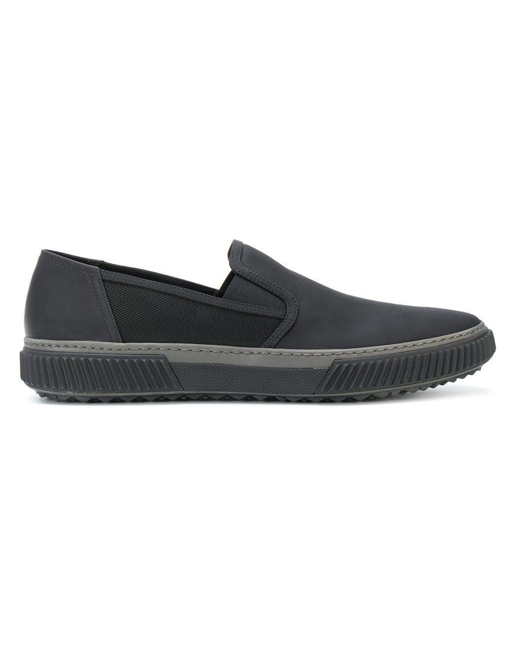 Mens Shoes Slip-on shoes Slippers Prada Mellow Slip-on Slides in Black for Men 