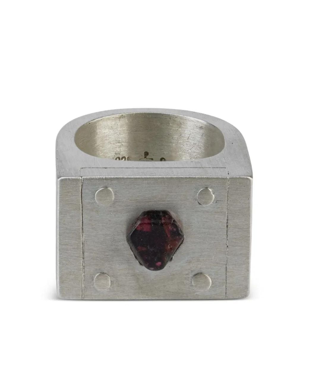 Parts Of 4 Gray Plate Single Spinel Ring