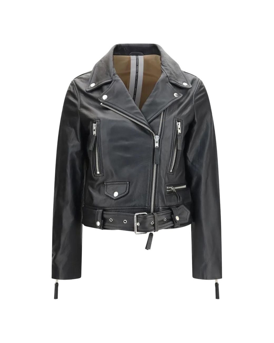 S.w.o.r.d 6.6.44 Black Belted Leather Jacket
