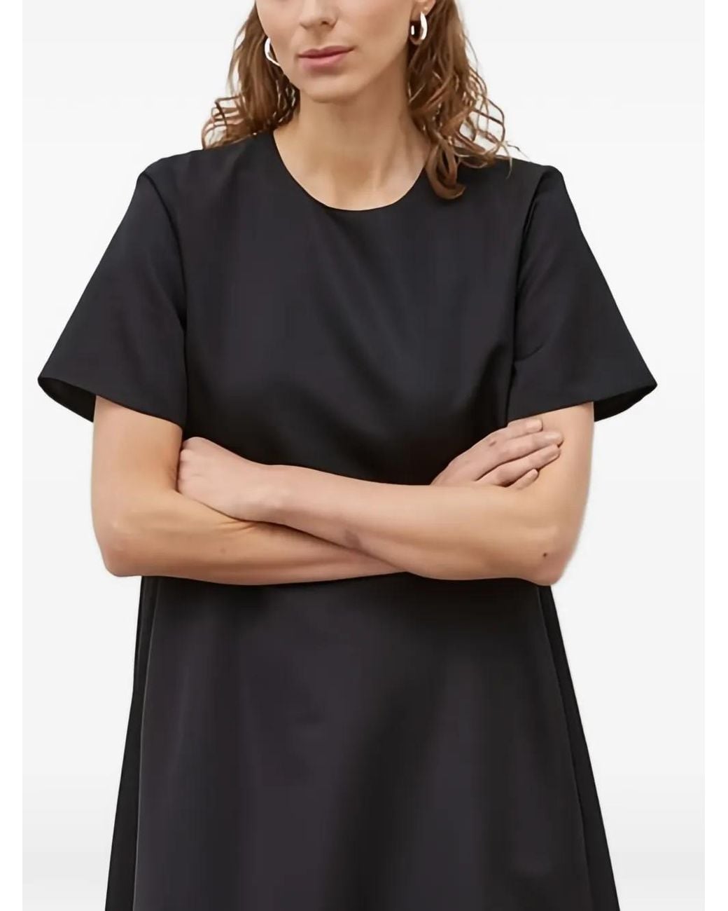 Lovechild Black Short-Sleeve A-Line Dress