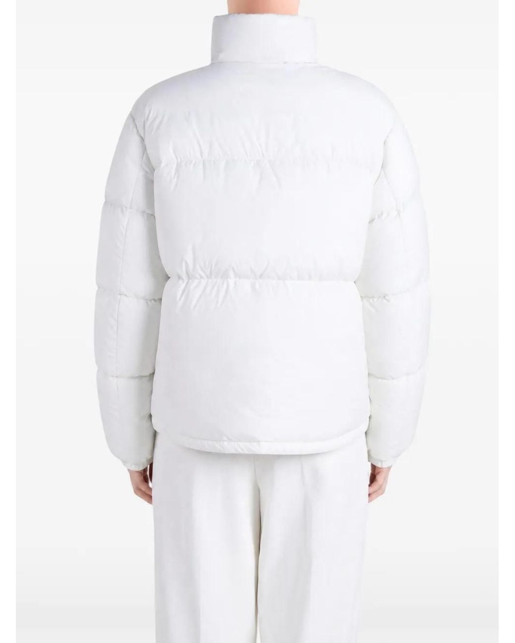 Canada Goose White Padded High-Neck Jacket