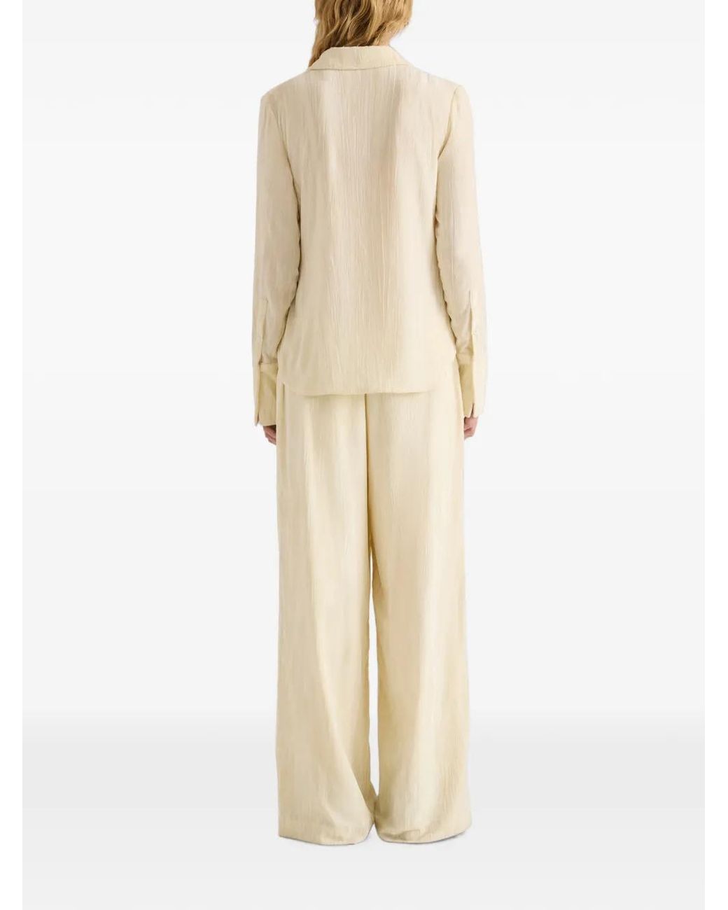 Proenza Schouler White Crushed-Velvet Shirt